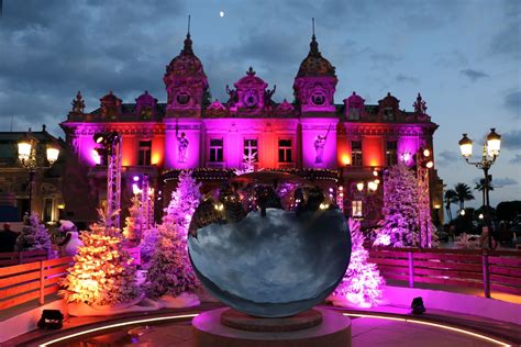 decorations in place du casino - Holiday cheer takes over Monaco as Princely Family lights up .